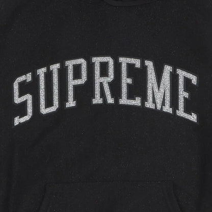 Glitter Arc Hooded Sweatshirt "Black"