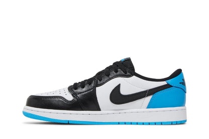 Jordan 1 Retro Low OG en negro y azul celeste