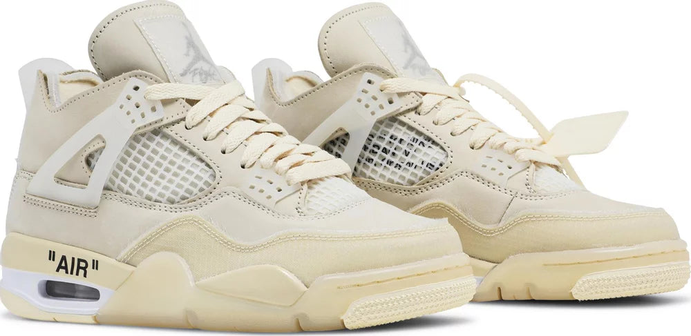 Air Jordan 4 Retro x Off White "Sail"