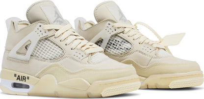 Air Jordan 4 Retro x Off White "Sail"