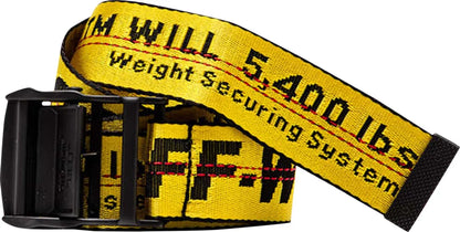 Off White Industrial Belt "Yellow/Black"