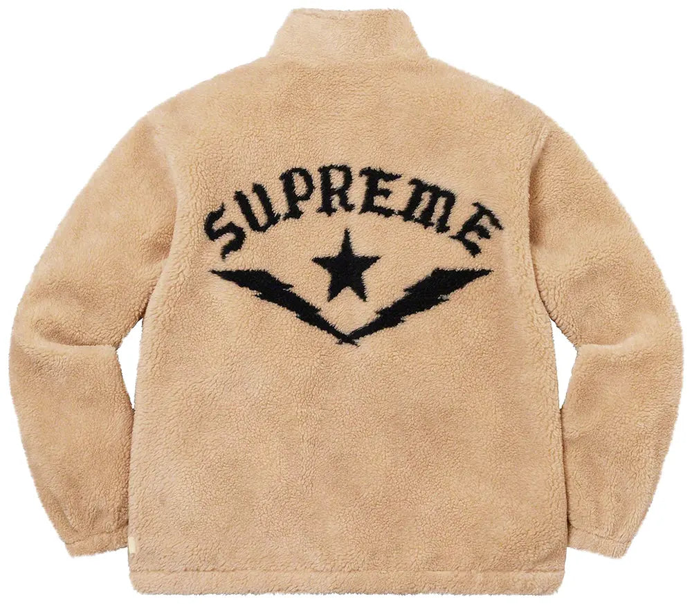 Supreme Star Fleece Jacket "Natural"