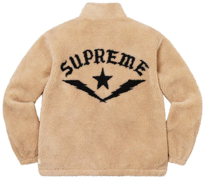 Supreme Star Fleece Jacket "Natural"