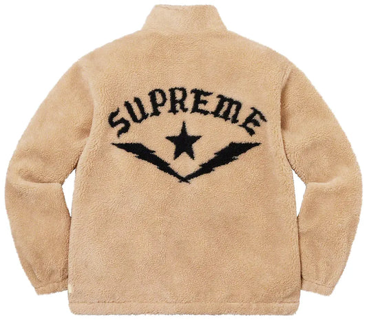Supreme Star Fleece Jacket "Natural"