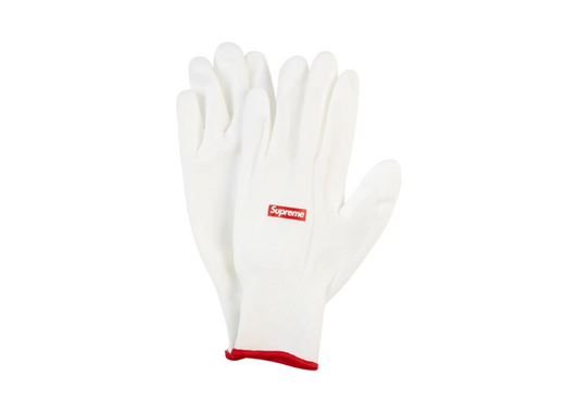 Rubberized Gloves "White/Red"