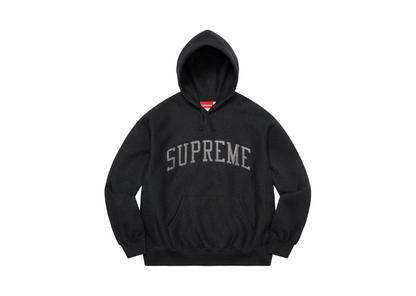 Glitter Arc Hooded Sweatshirt "Black"
