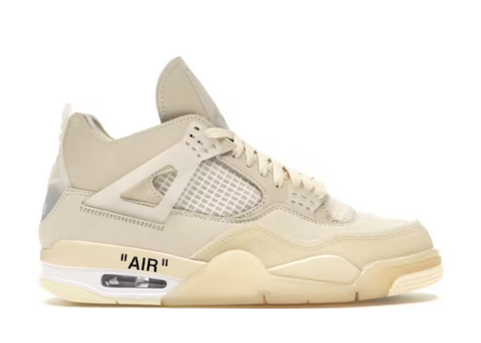 Air Jordan 4 Retro x Off White "Sail"