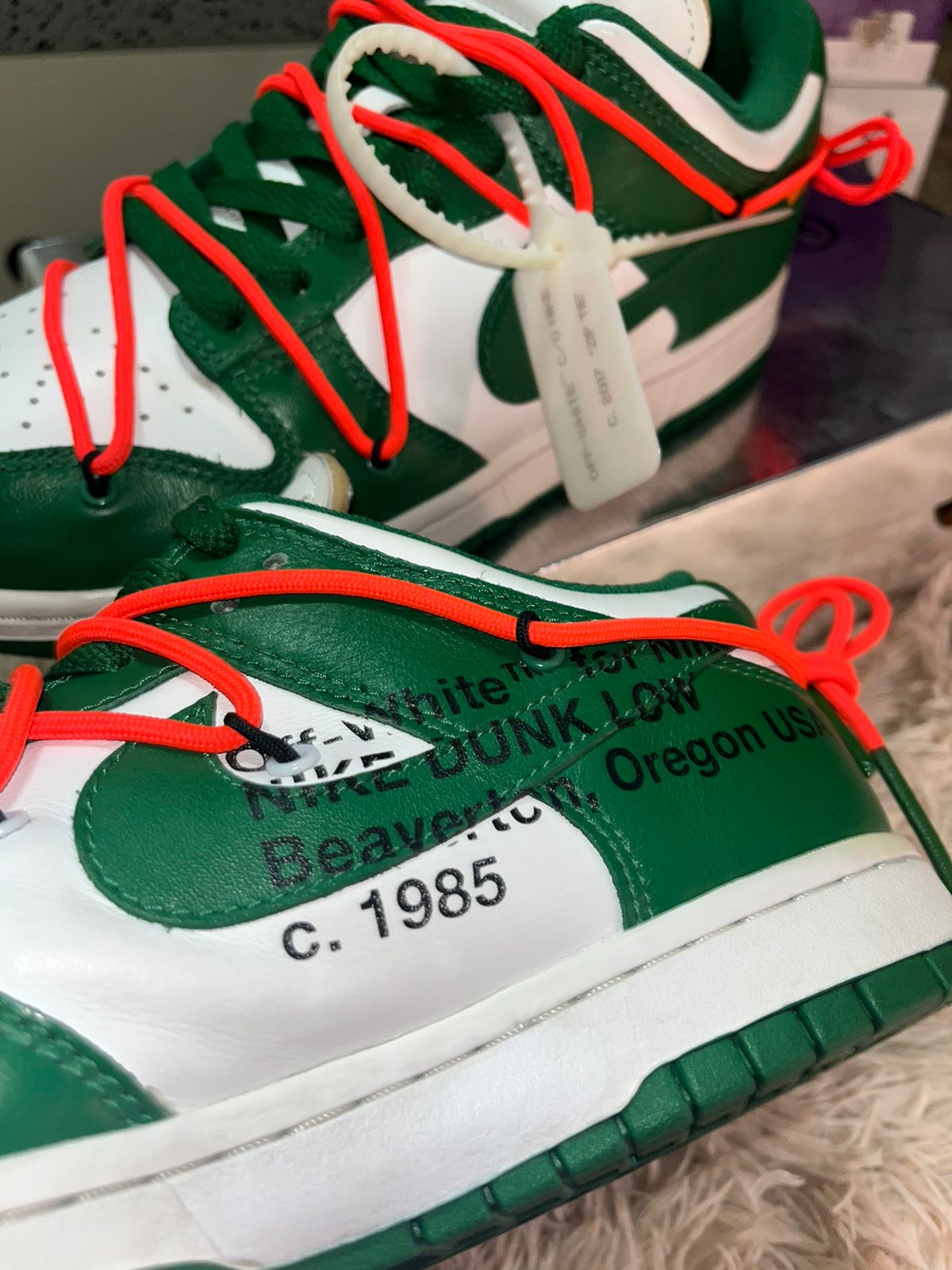 Nike Dunk low x Off-white "Pine Green"